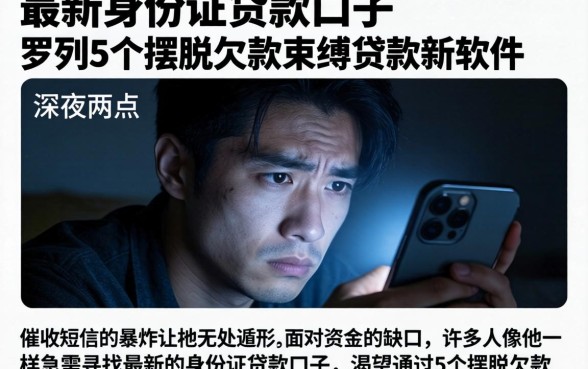 最新身份证贷款口子，罗列5个摆脱欠款束缚贷款新软件