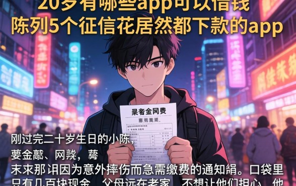 20岁有哪些app可以借钱，陈列5个征信花居然都下款的app