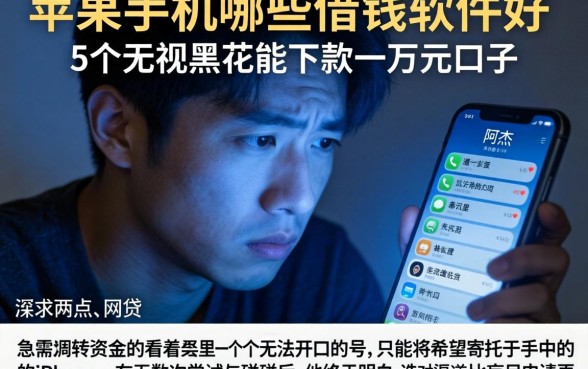 苹果手机哪些借钱的软件好，详尽说明5个无视黑花能下款一万元口子