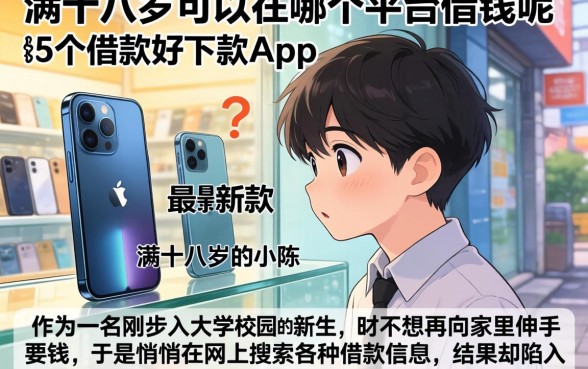 满十八岁可以在哪个平台借钱呢，条列5个借款好下款的app