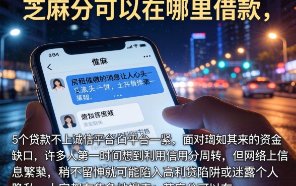 芝麻分可以在哪里借款，细致阐述5个贷款不上诚信平台的平台