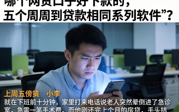 哪个网贷口子好下款的，详细阐述五个周周到贷款相同系列的软件