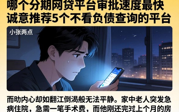 哪个分期网贷平台审批速度最快,诚意推荐5个不看负债查询的平台