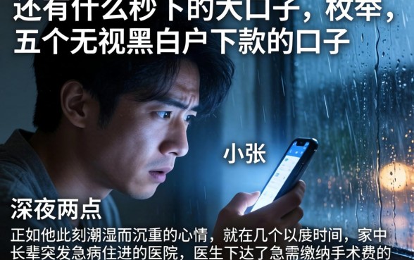 还有什么秒下的大口子，枚举五个无视黑白户下款的口子