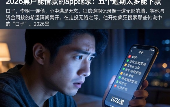 2026黑户能借款的app，细致阐述五个逾期太多能下款口子