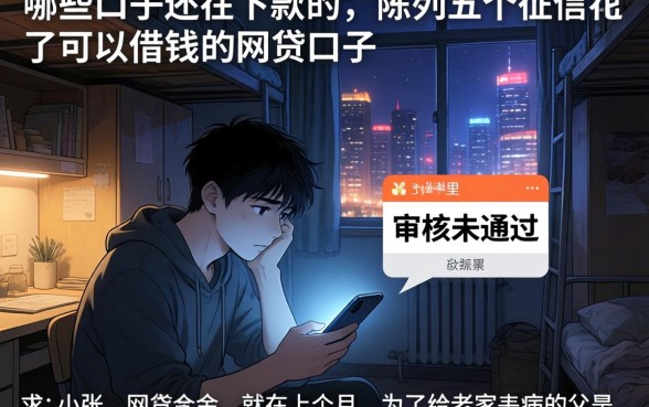 哪些口子还在下款的,陈列五个征信花了可以借钱的网贷口子