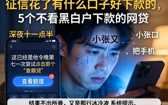 征信花了有什么口子好下款的，概括5个不看黑白户下款的网贷