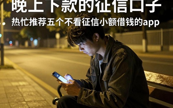 晚上下款的征信口子，热忱推荐五个不看征信小额借钱的app