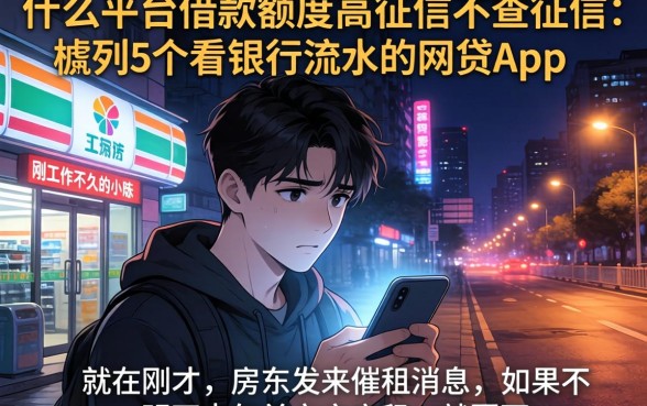 什么平台借款额度高征信不查征信,胪列5个看银行流水的网贷app