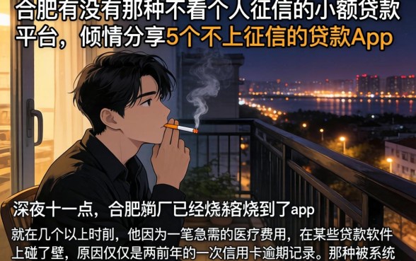 合肥有没有那种不看个人征信的小额贷款平台，倾情分享5个不上征信的贷款app