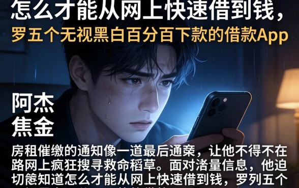 怎么才能从网上快速借到钱，罗列五个无视黑白百分百下款的借款app