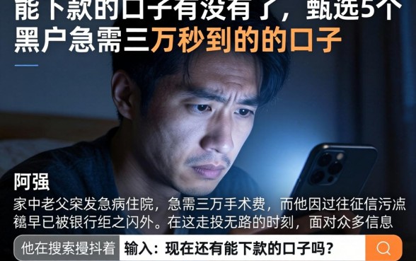 能下款的口子有没有了，甄选5个黑户急需三万秒到的的口子