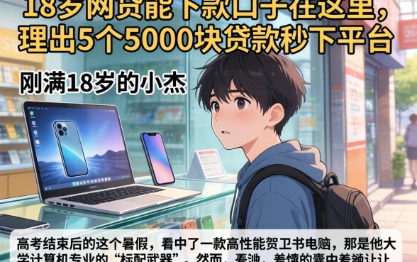 18岁网贷能下款的口子在这里，理出5个5000块贷款秒下平台