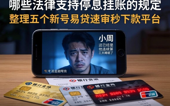 哪些法律支持停息挂账的规定，整理五个新号易贷速审秒下款平台