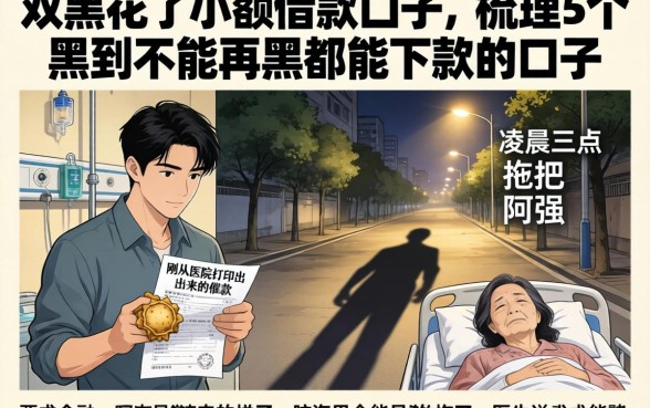 双黑花了小额借款口子，梳理5个黑到不能再黑都能下款的口子
