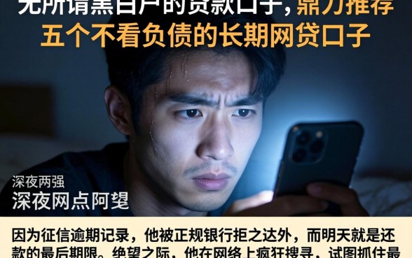 无所谓黑白户的贷款口子,鼎力推荐五个不看负债的长期网贷口子