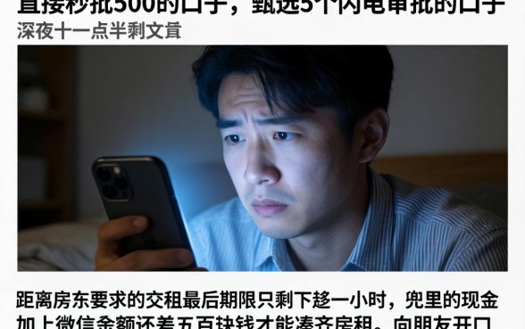 直接秒批500的口子，甄选5个闪电审批的口子