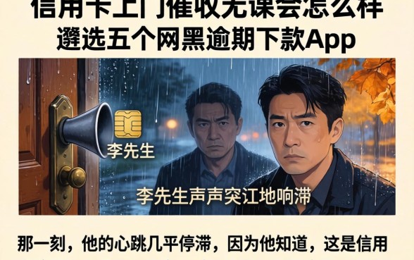 信用卡上门催收无果会怎么样,遴选五个网黑逾期下款app