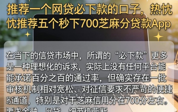 推荐一个网贷必下款的口子，热忱推荐五个秒下700芝麻分贷款app