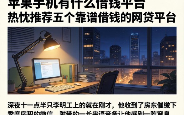 苹果手机有什么借钱平台，热忱推荐五个靠谱借钱的网贷平台
