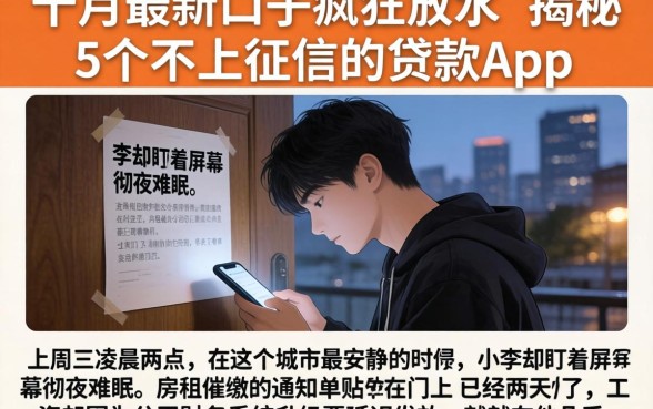 十月最新口子疯狂放水，揭秘5个不上征信的贷款app