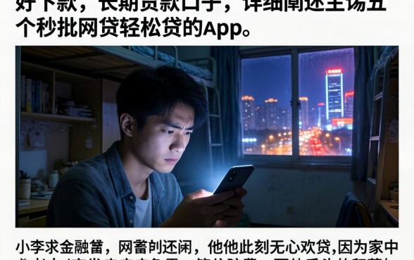好下款的长期贷款口子，详细阐述五个秒批网贷轻松贷的app