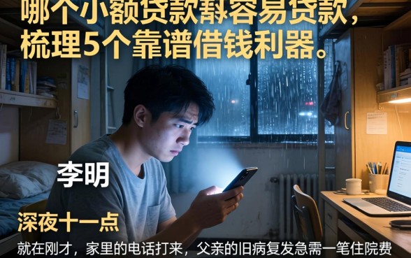 哪个小额贷款最容易贷款，梳理5个靠谱借钱利器