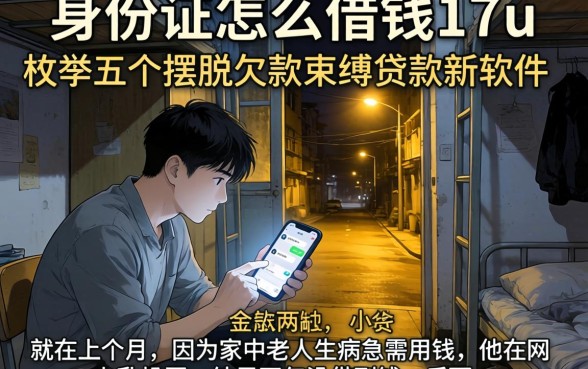 身份证怎么借钱17u,枚举五个摆脱欠款束缚贷款新软件