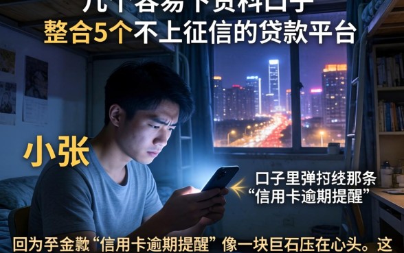 几个容易下贷的口子，整合5个不上征信的贷款平台