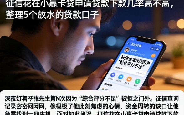 征信花在小赢卡贷申请贷款下款几率高不高，整理5个放水的贷款口子