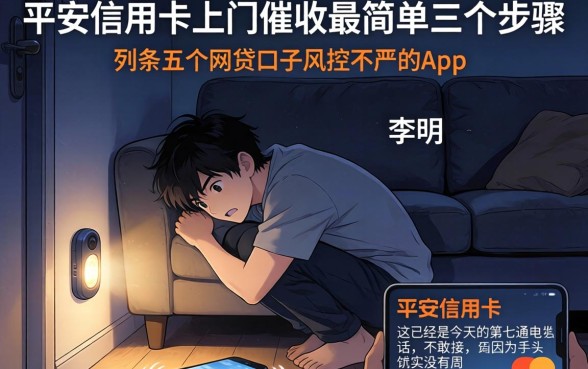 平安信用卡上门催收最简单三个步骤，条列五个网贷口子风控不严的app