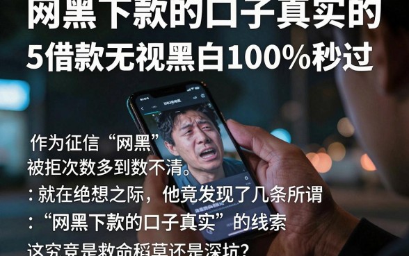 网黑下款的口子真实的，归纳5个借款无视黑白100%秒过