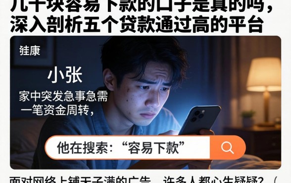 几千块容易下款的口子是真的吗，深入剖析五个贷款通过高的平台