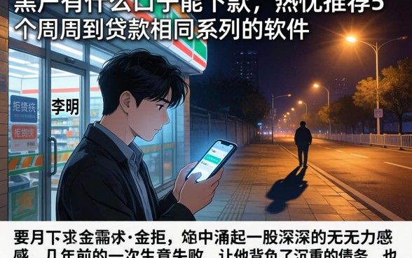 黑户有什么口子能下款，热忱推荐5个周周到贷款相同系列的软件