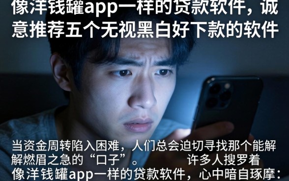 像洋钱罐app一样的贷款软件，诚意推荐五个无视黑白好下款的软件