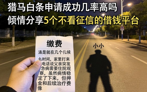 猎马白条申请成功几率高吗,倾情分享5个不看征信的借钱平台