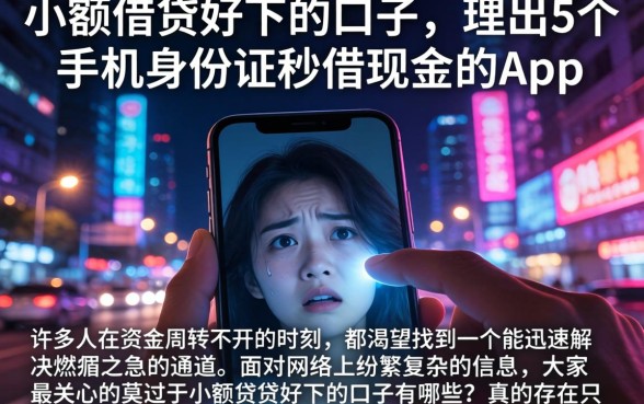 小额借贷好下的口子，理出5个手机身份证秒借现金的app