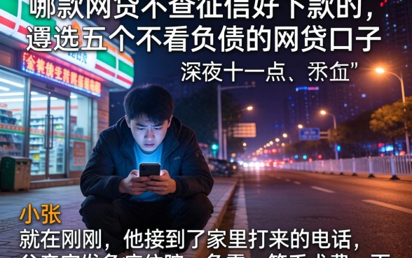 哪款网贷不查征信好下款的，遴选五个不看负债的网贷口子