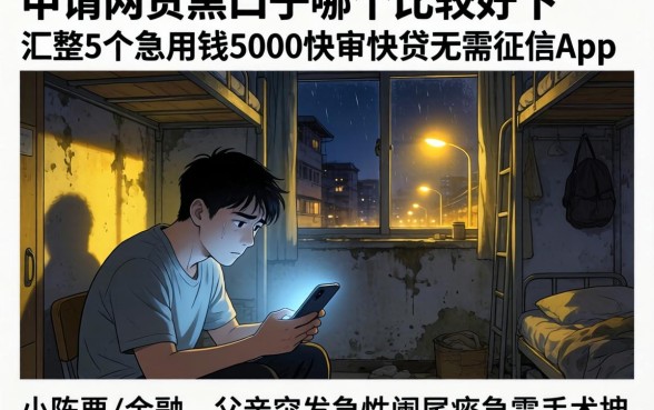 申请网贷黑口子哪个比较好下，汇整5个急用钱5000快审快贷无需征信app