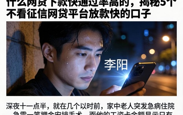 什么网贷下款快通过率高的，揭秘5个不看征信网贷平台放款快的口子