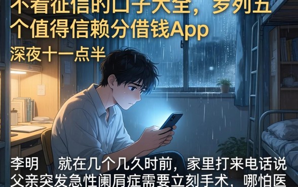 不看征信的口子大全，罗列五个值得信赖的借钱app