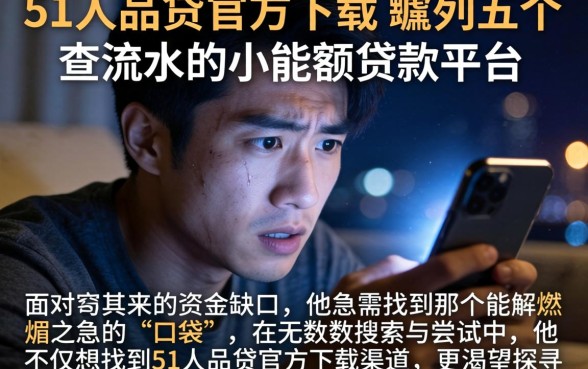 51人品贷官方下载，胪列五个不查流水的小额度贷款平台