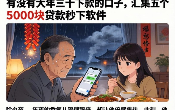 有没有大年三十下款的口子，汇整五个5000块贷款秒下软件