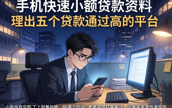 手机快速小额贷款资料，理出五个贷款通过高的平台