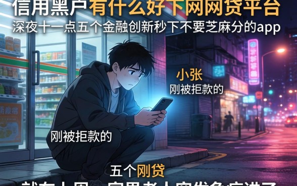信用黑户有什么好下的网贷平台，整理五个金融创新秒下不要芝麻分的app