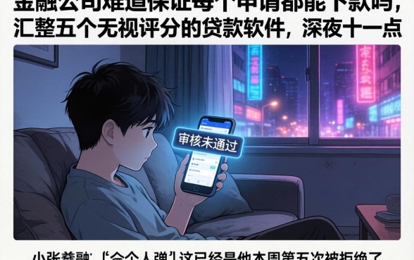 金融公司难道保证每个申请都能下款吗，汇整五个无视评分的贷款软件