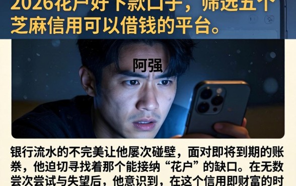 2026花户好下款的口子，筛选五个芝麻信用可以借钱的平台