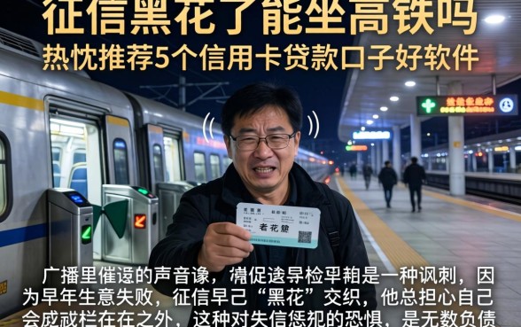 征信黑花了能坐高铁吗,热忱推荐5个信用卡贷款口子好软件