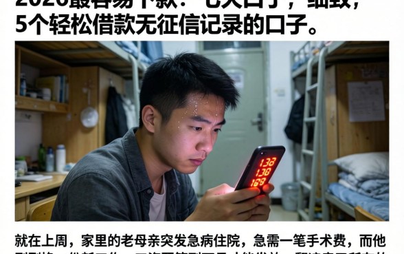 2026最容易下款的七天口子，细致阐述5个轻松借款无征信记录的口子