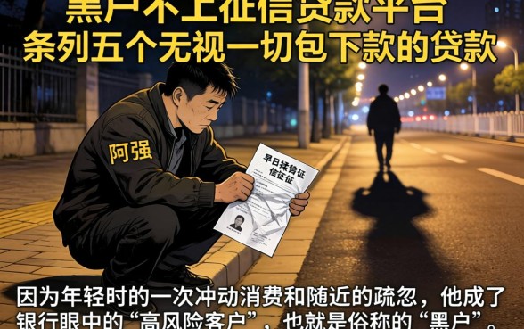 黑户不上征信贷款平台,条列五个无视一切包下款的贷款